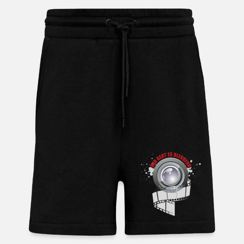 Mir geht es blendend - Shorts - made by SPREAD - SOLID BLACK