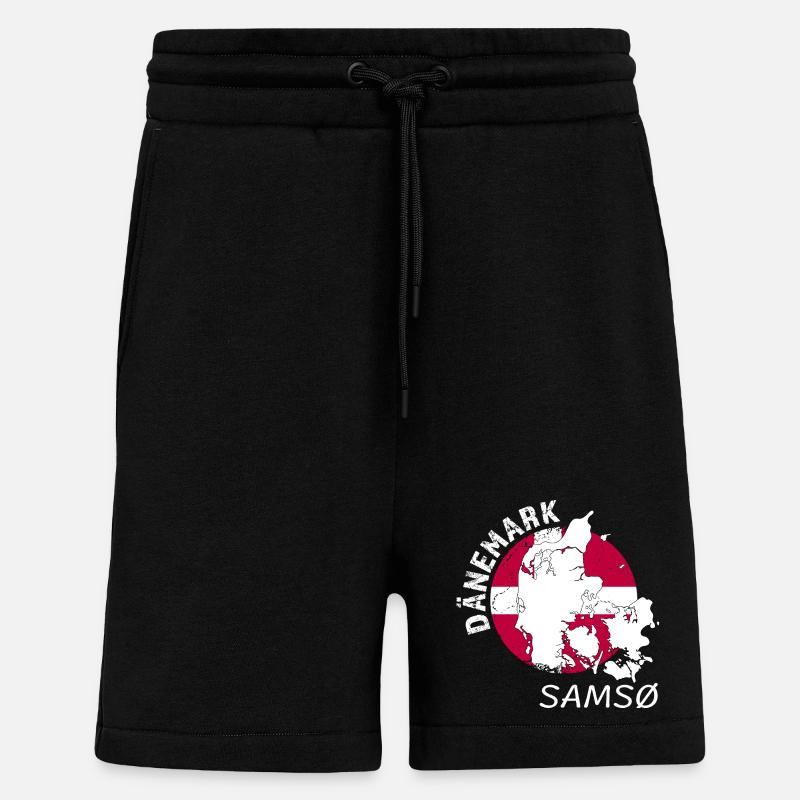 Samso - Short bio décontracté fabriqué en UE - SOLID BLACK