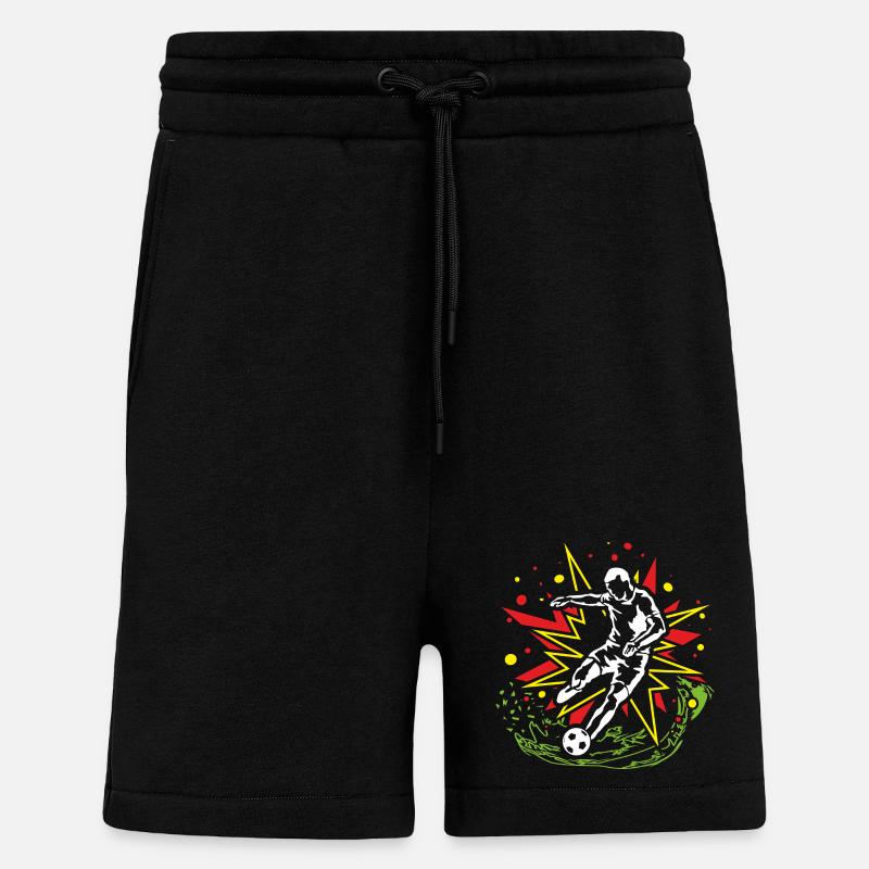 Kicker im ComicBeat - Shorts - made by SPREAD - SOLID BLACK