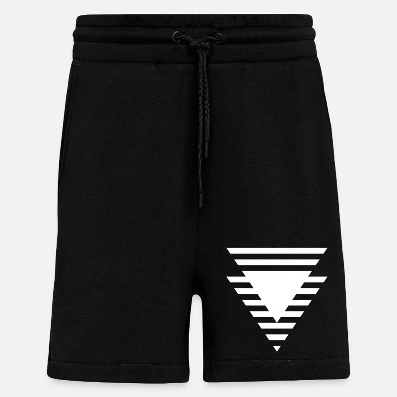 Abgestuftes dreieckiges Prisma - Shorts - made by SPREAD - SOLID BLACK