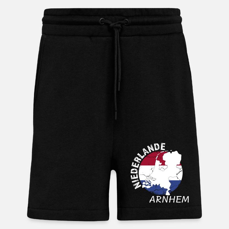 Arnhem - Short bio décontracté fabriqué en UE - SOLID BLACK