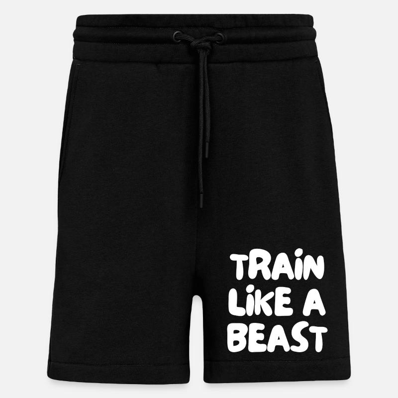 Entraînez-vous comme une bête - Short bio décontracté fabriqué en UE - SOLID BLACK
