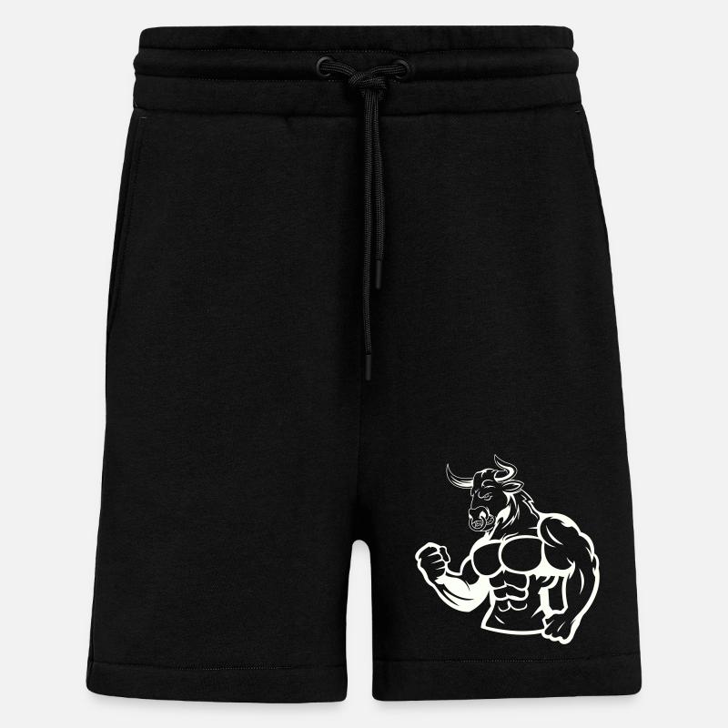 Kraftbulle Muskelheld - Shorts - made by SPREAD - SOLID BLACK