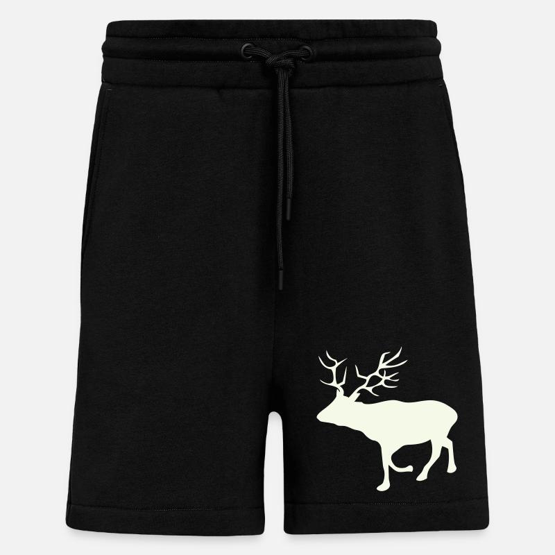 Deer Roe Deer - Shorts - made by SPREAD - SOLID BLACK