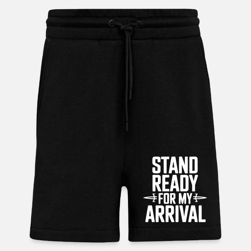 Préparez-vous à mon arrivée - Short bio décontracté fabriqué en UE - SOLID BLACK
