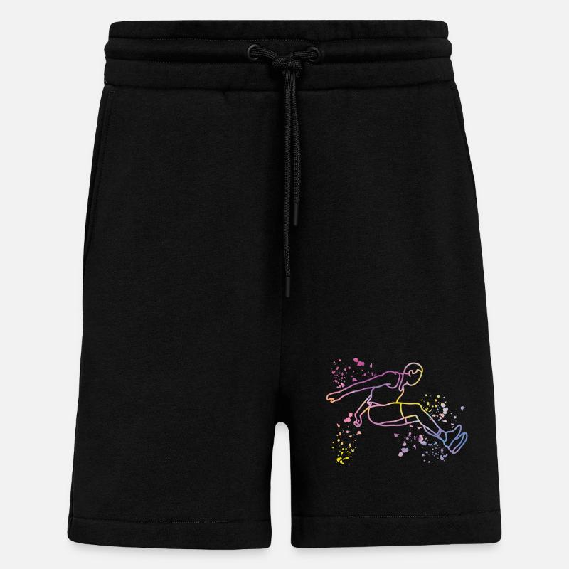 Weitspringer Weitspringen Kinder Weitsprung - Shorts - made by SPREAD - SOLID BLACK