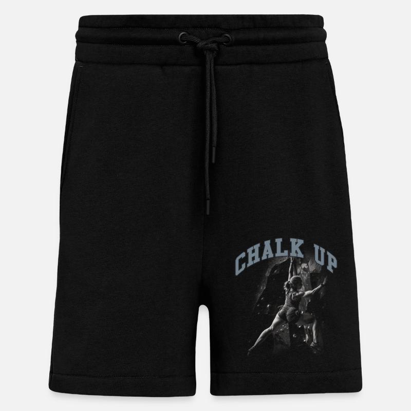 Chalk Up Boulderer Bouldern - Shorts - made by SPREAD - SOLID BLACK