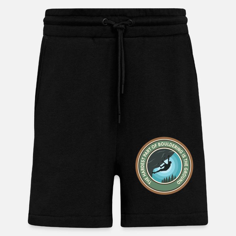 Bouldering Boulderer Bouldering - Shorts - made by SPREAD - SOLID BLACK