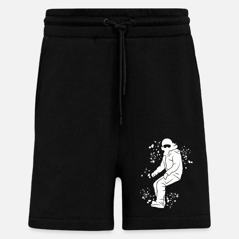 Snowboarder Snowboarding Snowboard - Shorts - made by SPREAD - SOLID BLACK