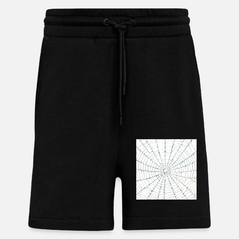Spider web design - Shorts - made by SPREAD - SOLID BLACK