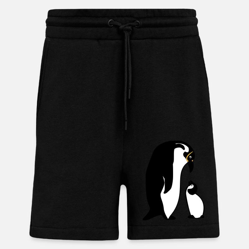 manchot - Short bio décontracté fabriqué en UE - SOLID BLACK