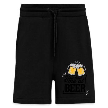 Persuades beer saying - Shorts - made by SPREAD - SOLID BLACK - Front