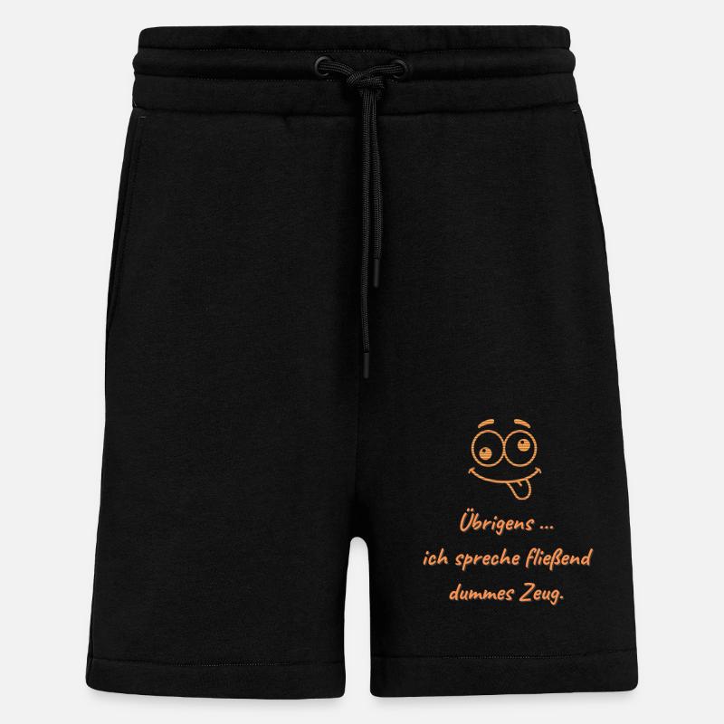 Fluent stupid stuff - Shorts - made by SPREAD - SOLID BLACK