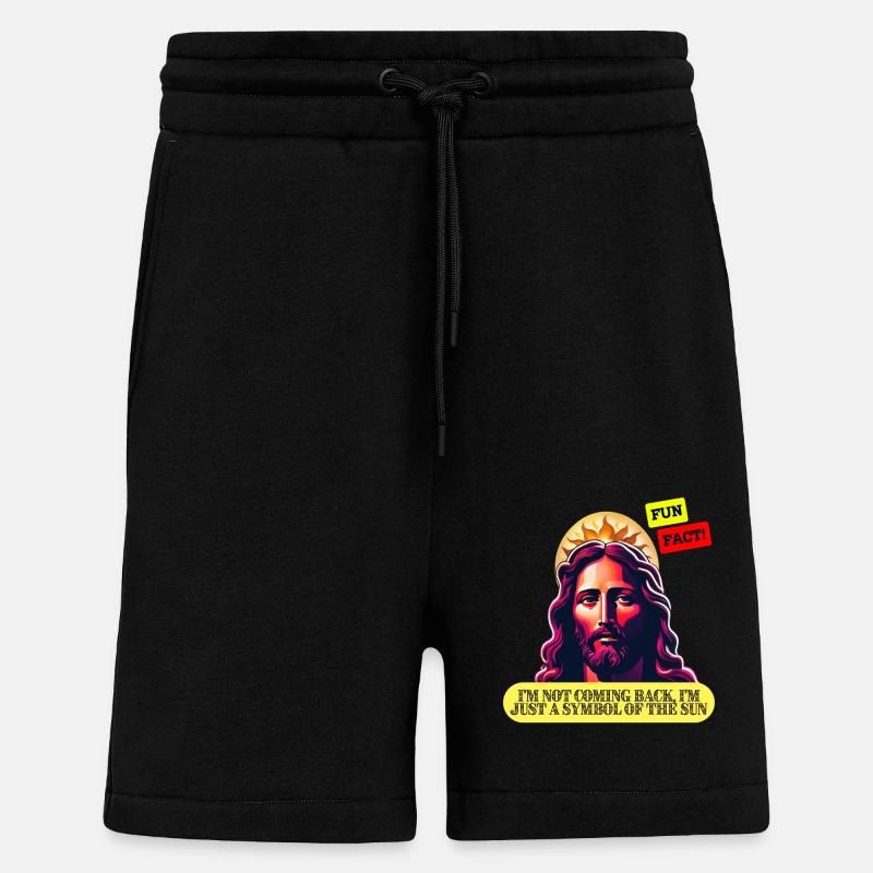Jesus is not coming back - Shorts - made by SPREAD - SOLID BLACK