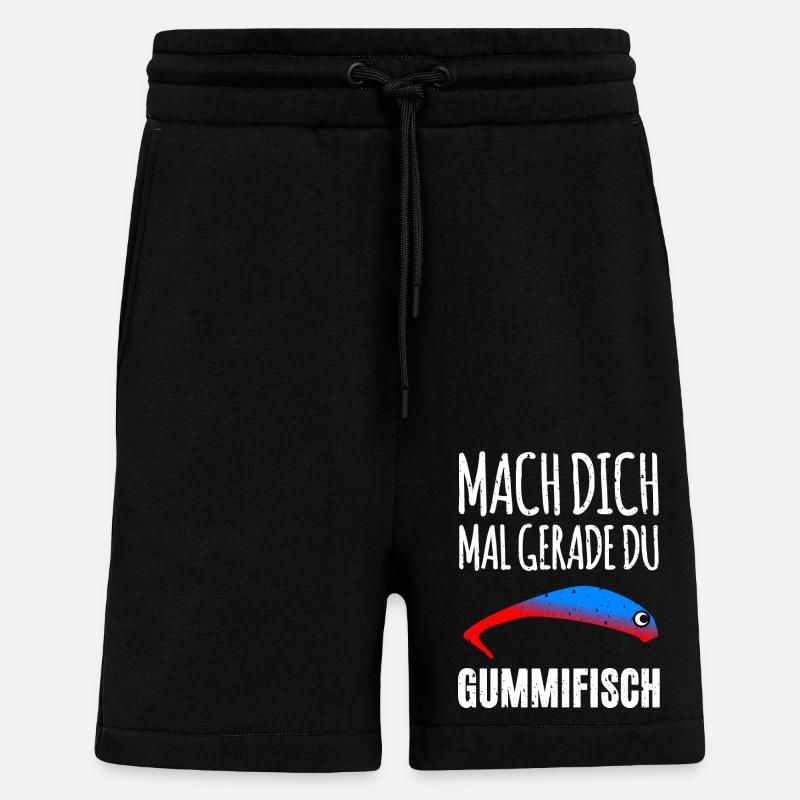 Gummifisch Angler - Shorts - made by SPREAD - SOLID BLACK