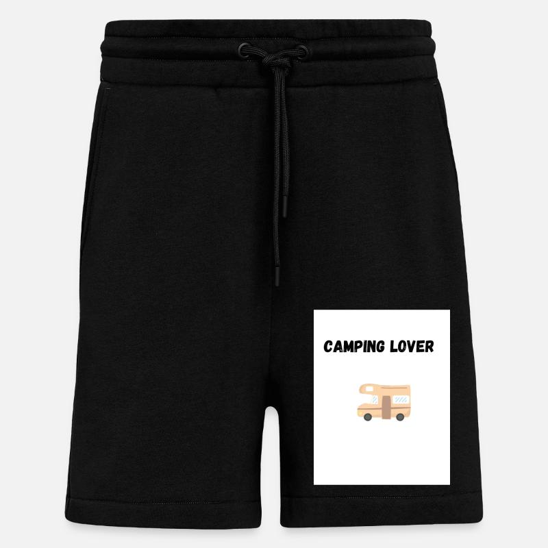 I love Camping - Shorts - made by SPREAD - SOLID BLACK