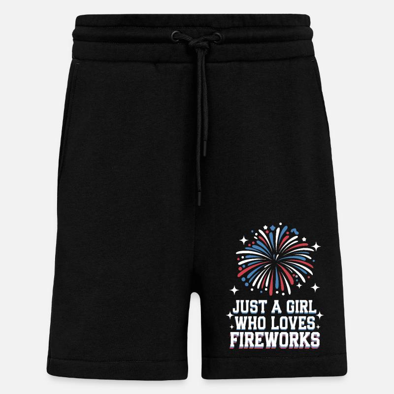 Pyrotechnics Fireworks Pyrotechnics - Shorts - made by SPREAD - SOLID BLACK