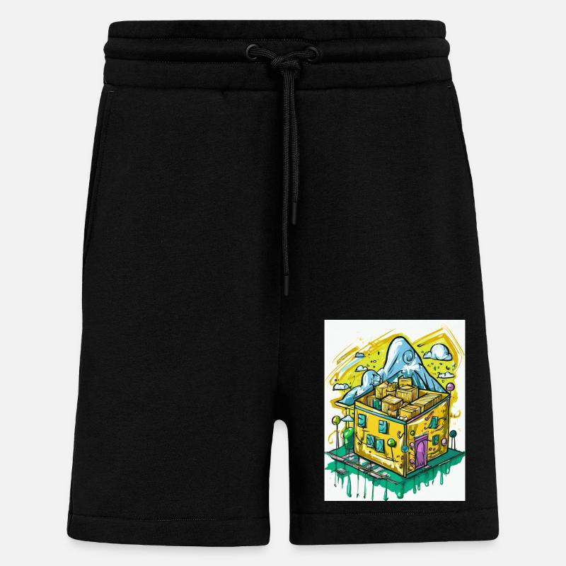 Es rappelt im Karton - Shorts - made by SPREAD - SOLID BLACK
