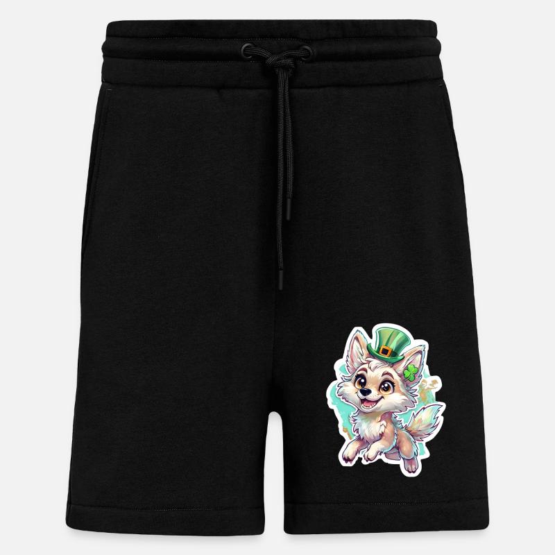 St. Patrick’s Day Fuchs - Shorts - made by SPREAD - SOLID BLACK