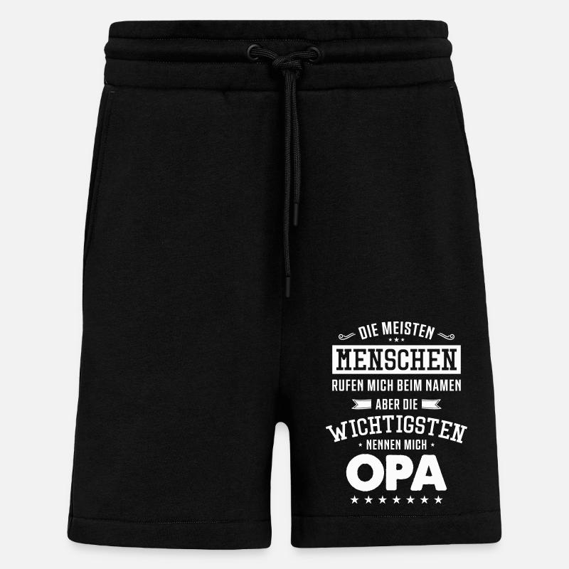 opa spruch - Shorts - made by SPREAD - SOLID BLACK