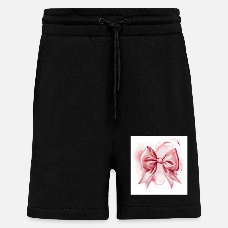 Bow Silk Ribbon Gift - Shorts - made by SPREAD - SOLID BLACK