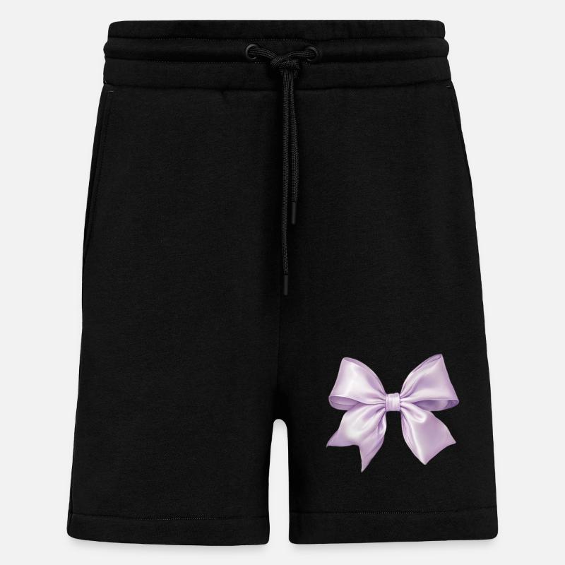 Schleife Glamour Seide Geschenk - Shorts - made by SPREAD - SOLID BLACK