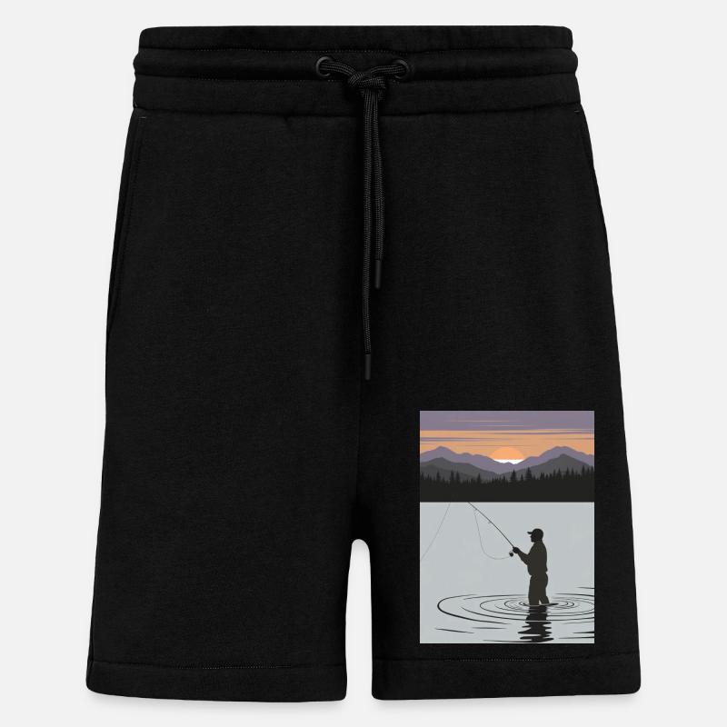 Cadeau d’artiste de tatouage - Short bio décontracté fabriqué en UE - SOLID BLACK
