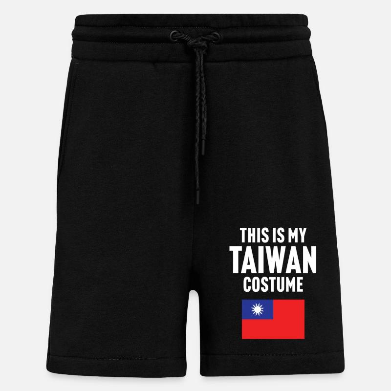C’est mon costume de Taïwan - Short bio décontracté fabriqué en UE - SOLID BLACK