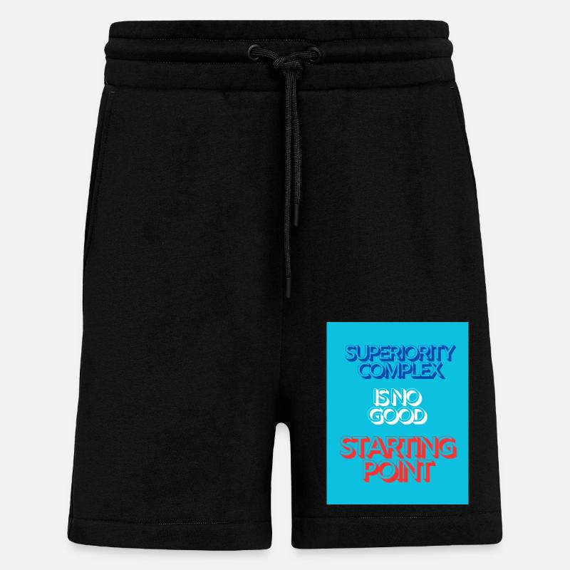 SUPERIORITY COMPLEX - Short bio décontracté fabriqué en UE - SOLID BLACK