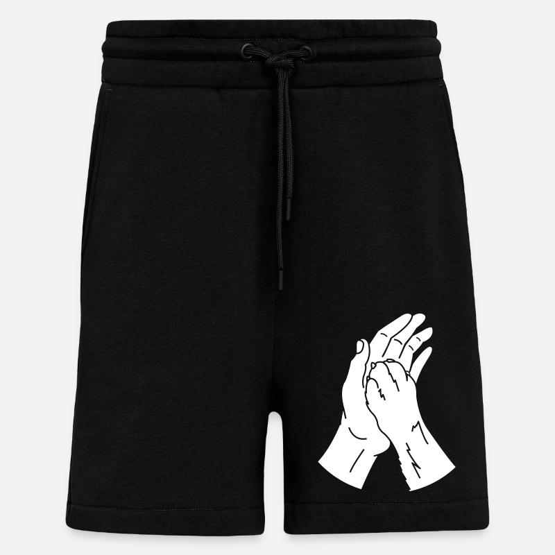 tierpfote hand - Shorts - made by SPREAD - SOLID BLACK
