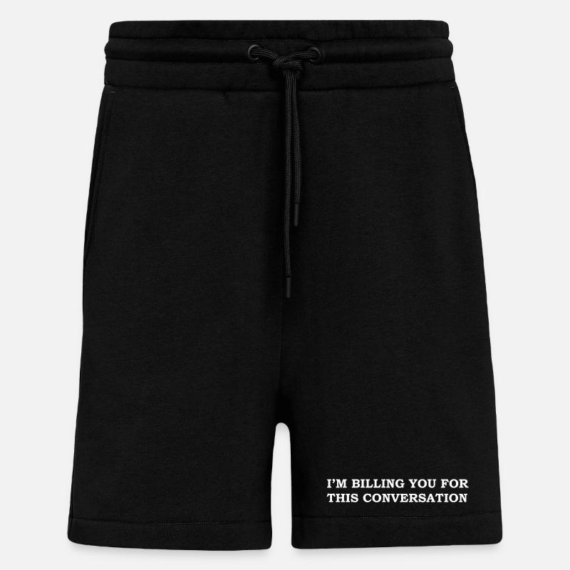 Citation drôle d’avocat - Short bio décontracté fabriqué en UE - SOLID BLACK