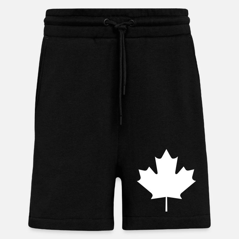 Ein Ahornblatt - Shorts - made by SPREAD - SOLID BLACK