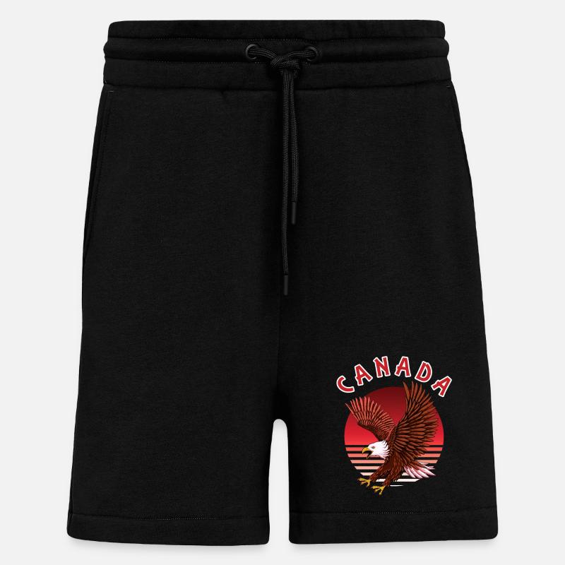 Kanada Adler - Shorts - made by SPREAD - SOLID BLACK
