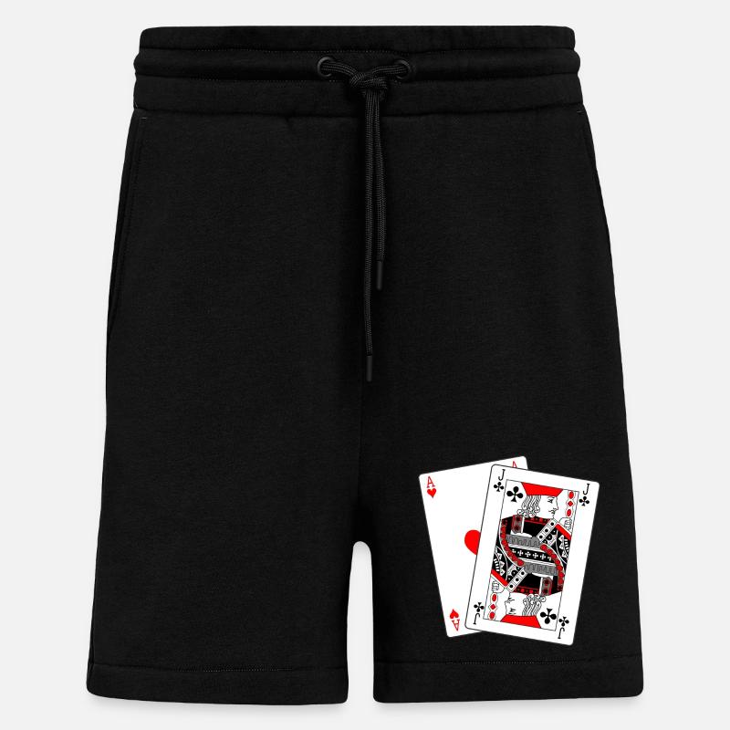Matraque - Short bio décontracté fabriqué en UE - SOLID BLACK