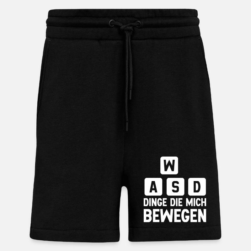 WASD - Dinge die mich bewegen - Shorts - made by SPREAD - SOLID BLACK