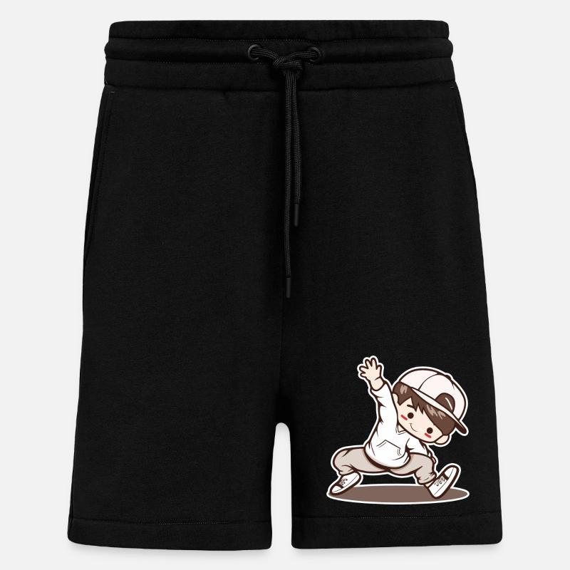 Kleiner Breakdancing Junge - Shorts - made by SPREAD - SOLID BLACK