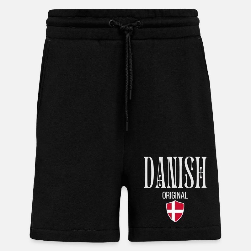 Original Danish, Danish Pride - Shorts - made by SPREAD - SOLID BLACK