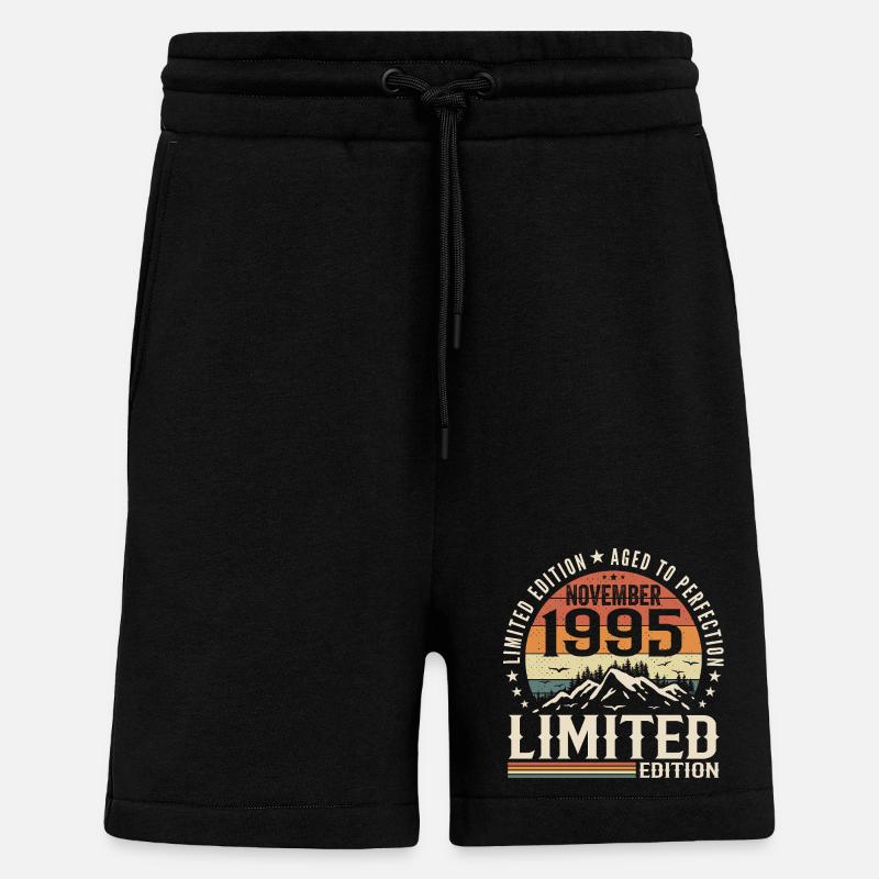 November 1995 Einzigartiges Retro-Jubiläum - Shorts - made by SPREAD - SOLID BLACK
