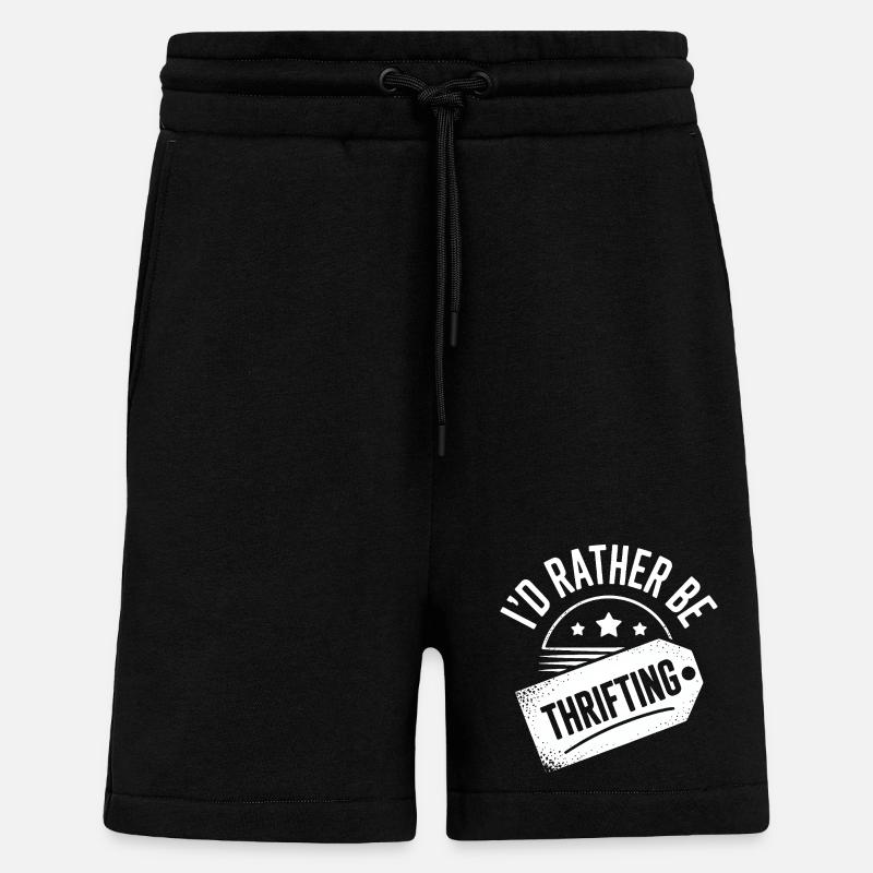 Ich würde lieber im Secondhand-Geschäft sein - Shorts - made by SPREAD - SOLID BLACK