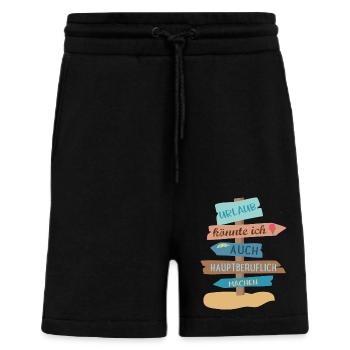 Urlaub - Shorts - made by SPREAD - SOLID BLACK - Vorne