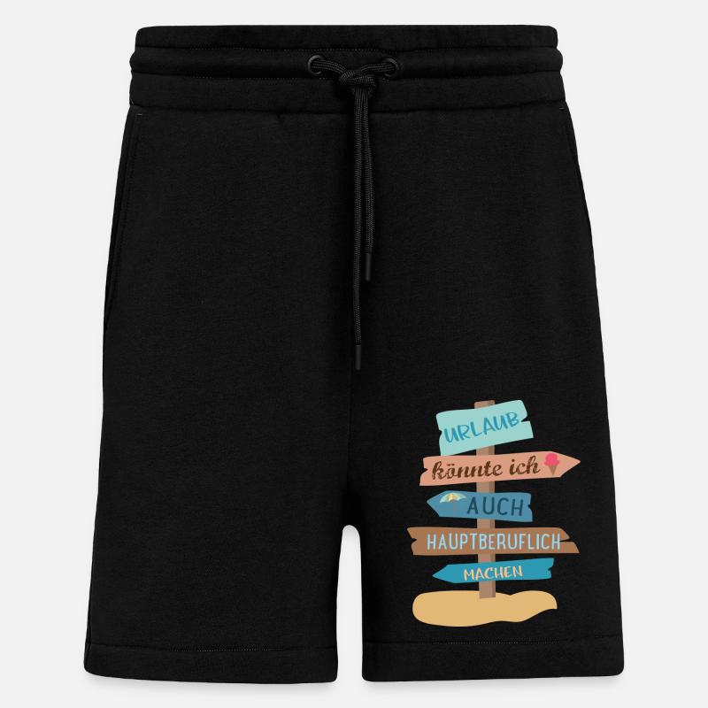 Urlaub - Shorts - made by SPREAD - SOLID BLACK