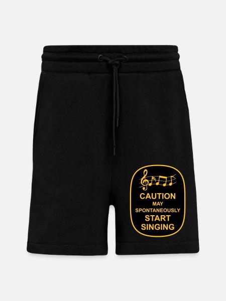 may spontaneously start singing - Shorts - made by SPREAD - SOLID BLACK