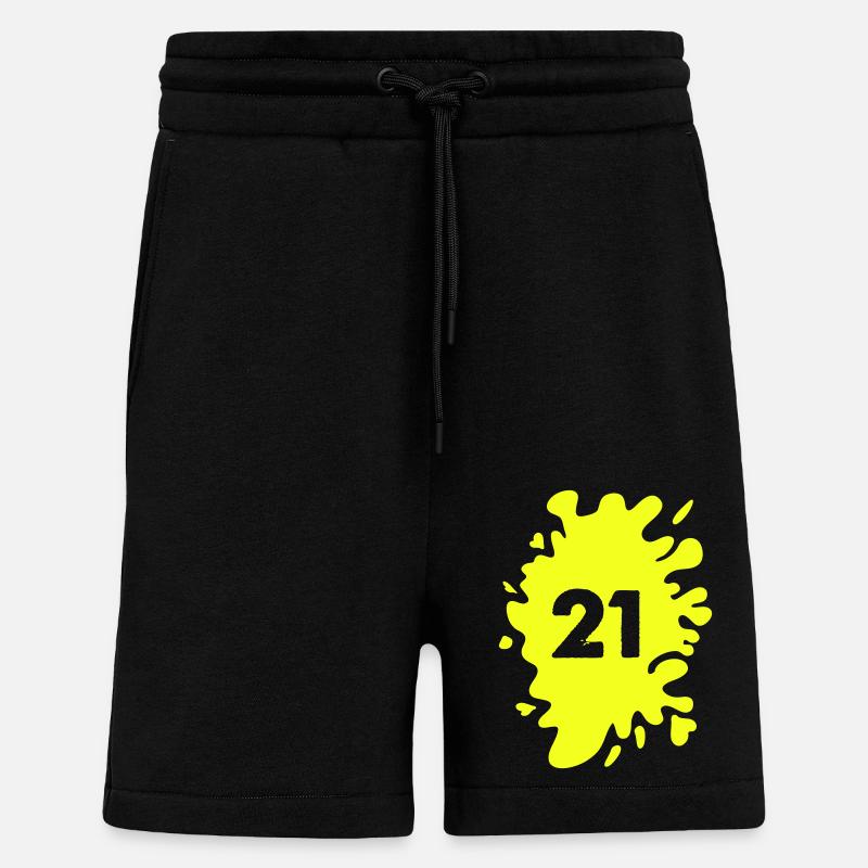 Blobs 21 - Short bio décontracté fabriqué en UE - SOLID BLACK