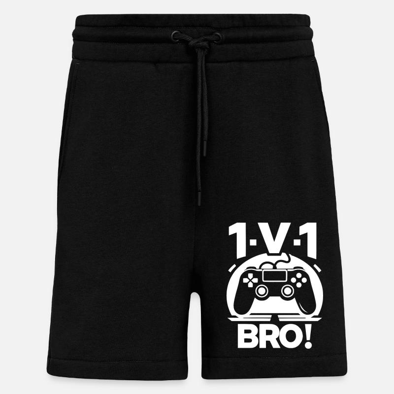 1v1 Bruder - Shorts - made by SPREAD - SOLID BLACK