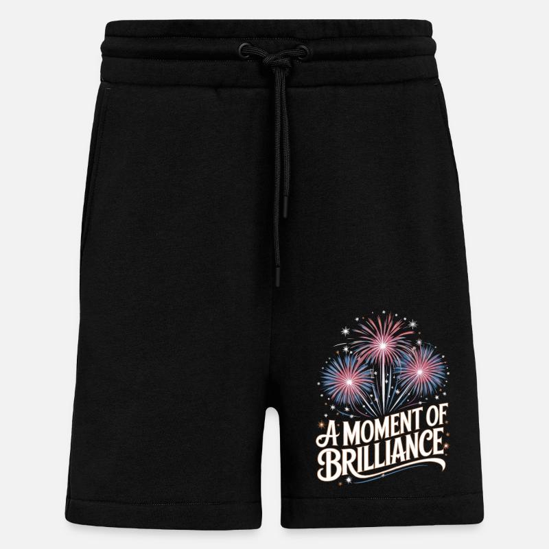 Pyrotechnie Feux d’artifice Pyrotechnie - Short bio décontracté fabriqué en UE - SOLID BLACK