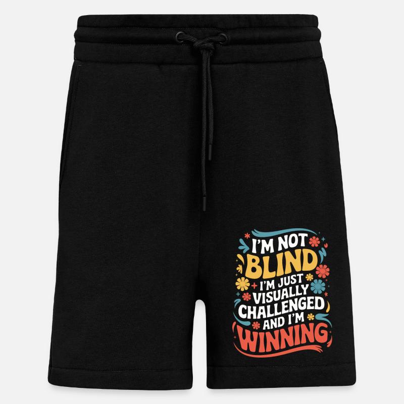 Blinde Blindheit Sehbehinderte Menschen - Shorts - made by SPREAD - SOLID BLACK