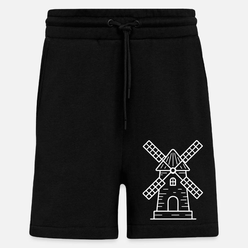 Windmühle Symbol - Shorts - made by SPREAD - SOLID BLACK