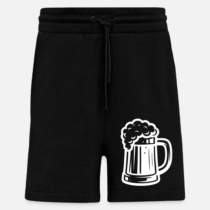 Bierglas Symbol Bier - Shorts - made by SPREAD - SOLID BLACK