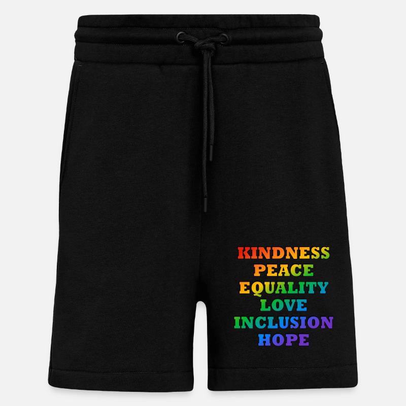 LGBTQ-Pride-Werte - Shorts - made by SPREAD - SOLID BLACK