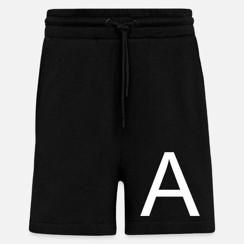 Buchstabe A - Shorts - made by SPREAD - SOLID BLACK